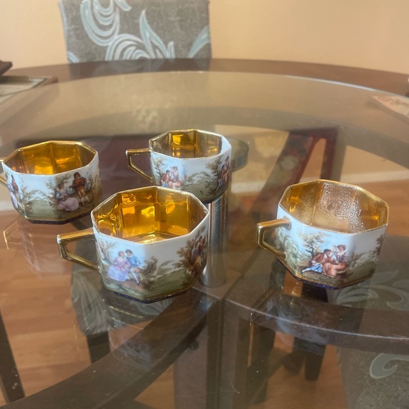 Collectors item. Antique Rosenthal porcelain tea cups - Picture 3 of 6